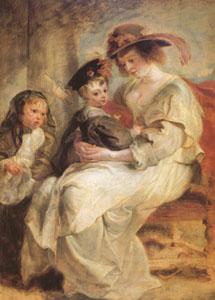 Peter Paul Rubens Helene Fourment and Her Children,Claire-Jeanne and Francois (mk05 ) oil painting picture